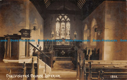 R106104 Chalvington Church Interior. 1915 - Welt