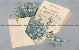 R106846 Greeting Postcard. Flowers And Letter - Welt