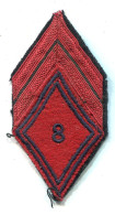 Militaria * ÉCUSSON Militaire TISSU De Bras En Losange Caporal 8e Régiment D'Artillerie - Allemagne 1964 - Blazoenen (textiel)