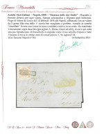 NAPOLI 1858 STEMMA DELLE DUE SICILE 2 Gr.lillarosa Su Lettera (Sassone 5b) Valore Catalogo Euro 4.000 - Neapel