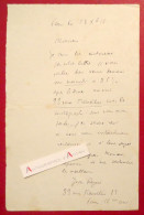 ● L.A.S 1916 Jean ROYERE - Poète & éditeur Né à Aix En Provence - Lettre Autographe 33 Rue Frankin à Paris - Escritores