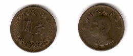 TAIWAN   1 YUAN (New Dollar) 1995 (Year 84) (Y# 551) #7854 - Taiwan