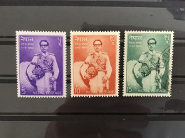 Nepal 1963 King's Birthday SG 180-2 Sc 167-9 Yv 159-61 - Népal