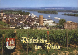 72230382 Ruedesheim Rhein Panorama Ruedesheim  - Ruedesheim A. Rh.