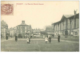 02 .n°38820 .chauny. La Place Du Marche Couvert - Chauny