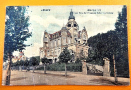 AACHEN  - Nizza-Allee  Mit Villa Der Prinzessin Luise Von Coburg   -  1908 - Aken