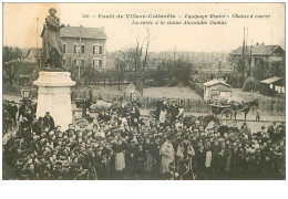 02.VILLERS-COTTERETS.n°16551.FORET DE....EQUIPAGE MENIER.CHASSE A COURRE.LA CUREE A LA STATUE ALEXANDRE DUMAS - Villers Cotterets