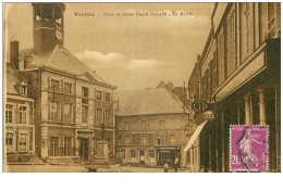 02.VERVINS.n°23829.PLACE ET STATUE PASCAL CECCALDI.LA MAIRIE - Vervins