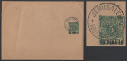 TÜRKEI - JERUSALEM DEUTSCHE POST / 1900 STREIFBAND # S1 - BANDE JOURNAL (ref 7571) - Turkey (offices)