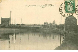 02.ST QUENTIN.LE PONT SUR LE CANAL.PLIE - Saint Quentin