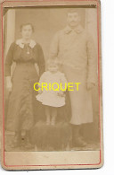 Photo Cdv D'un Poilu Du 162ème Avec Sa Femme Et Son Enfant - Guerra, Militares