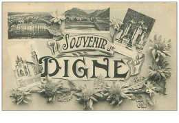 04.DIGNE.SOUVENIR DE DIGNE.4 VUES - Digne