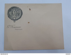 Ancienne Enveloppe Avec Armoiries Du Grand Hôtel Du Commerce De Valenciennes .. Lot125 . - Publicités