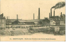 03.MONTLUCON.SORTIE DES OUVRIERS DES USINES SAINT JACQUES.TACHES - Montlucon