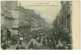 03.MONTLUCON.n°31789.RUE DE LA REPUBLIQUE UN JOUR DE MARCHE - Montlucon