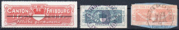 FRIBOURG Taxes Sur Les Affiches Fiscal Fiscaux Affichage - Revenue Stamps