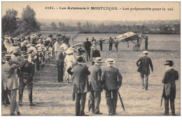 03 . N° 45643 . Montluçon . Les Aviateurs . Les Preparatifs Pour Le Vol . Avion.aviation - Montlucon