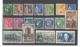 Yvert 476 à 493  - Série De 18 Timbres Divers Oblitérés - Sonstige & Ohne Zuordnung