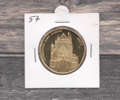 Médaille Souvenirs&Patrimoine : Cathédrale Saint Etienne Metz (couleur Or) - Andere & Zonder Classificatie