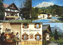 72230027 Ehrwald Tirol Hotel Spielmann Restaurant Swimming Pool Alpenblick Ehrwa - Sonstige & Ohne Zuordnung