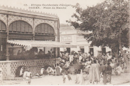 DAKAR (Afrique Occidentale Française) - Place Du Marché (Belle Animation - Sénégal