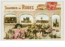 12.RODEZ.SOUVENIR DE RODEZ.TRAIN - Rodez