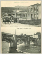 11.CAMPAGNE.n°9265.GRANDE CARTE DE 2 CP AVEC NOTICE.GROUPE SCOLAIRE.PONT SUR L'AUDE - Sonstige & Ohne Zuordnung