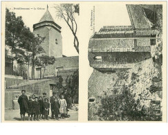 11.BOUILHONNAC.n°9275.GRANDE CARTE DE 2 CP AVEC NOTICE.LE CHATEAU.CHAPELLE DE L'ANCIEN CHATEAU - Sonstige & Ohne Zuordnung