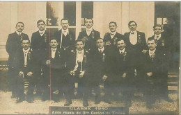 10.TROYES.CP PHOTO.CLASSE 1910.AMIS REUNIS DU 3eme CANTON DE TROYES - Troyes