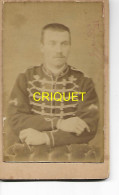 Photo Cdv D'un Militaire Nommé Du 5ème ( Eugène Abellard ) Phot. Chabot à Loudun - Guerra, Militares