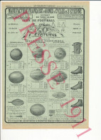 Vintage 1911 Sport Match De Rugby Mêlée De Foot-ball (rugby) Ballon Football Ancien Chaussures Ballons - Pubblicitari