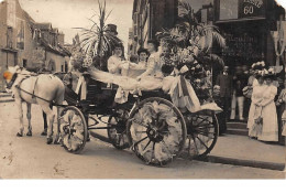 03.n°58772.moulins.1909.fete Des Fleurs.en Etat.carte Photo.caleche - Moulins