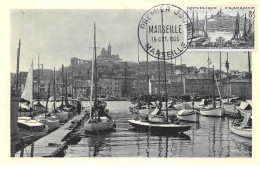 13.n°57631.marseille.le Vieux Port Et N-d De La Garde. Carte Maximum - Vieux Port, Saint Victor, Le Panier