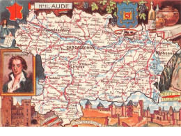 11. N°53204.aude Blondel La Rougery. 1945. Carte Géographique - Sonstige & Ohne Zuordnung