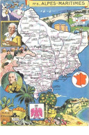 06. N°53199.alpes Maritimes.Blondel La Rougery. 1945. Carte Géographique - Sonstige & Ohne Zuordnung