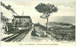 06.LA TURBIE.n°18723.CHEMIN DE FER A CREMAILLERE - La Turbie