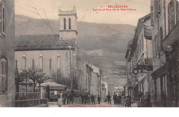 01 - N°205120 - BELLEGARDE - Eglise Et Rue De La République - Bellegarde-sur-Valserine