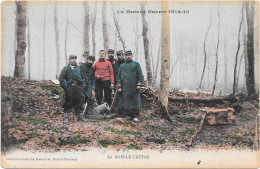 GUERRE 14/18 - Au BOIS LE PRETRE - Groupe Soldats - Guerra 1914-18