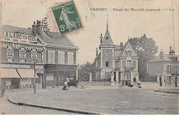 02 .n° 106867 . Chauny .caisse Lecuyer .place Du Marche Couvert . - Chauny