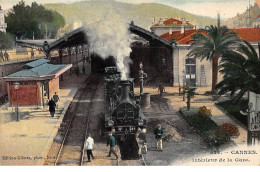 06 .n° 108177 . Cannes . Train . Interieur De La Gare . - Cannes