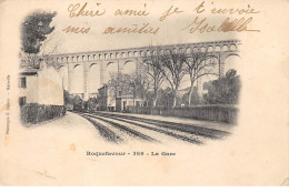 13 . N°105706 .roquefavour .la Gare .train .vue D Ensemble . - Roquefavour