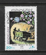 IRAN 1988 TRAIN DE LA MINE YVERT N°2063 NEUF MNH** - Eisenbahnen