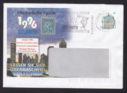 Germany: Advertorial Cover, 1995, 1 Stamp, Building, Cancel Olympics, Discus Throwing, Sent By Sieger (roughly Opened) - Briefe U. Dokumente