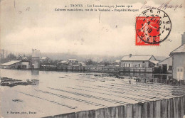 10 - TROYES - SAN23893 - Les Inondations 23 Janvier 1910 - Cultures Maraîchères - Rue De La Vacherie - Propriété Marquot - Troyes