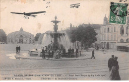 10-TROYES - SAN31631 - Grand Circuit D'Aviation De L'Est-1er étape Paris-Troyes (7-8-9 Août 1910) -Le Boulevard Gambetta - Troyes