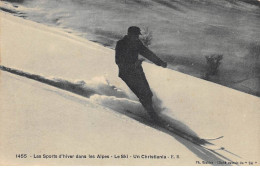 05.AM16820.Les Sports D'hiver Dans Les Alpes.Le Ski.Un Christiania.1455 - Sonstige & Ohne Zuordnung