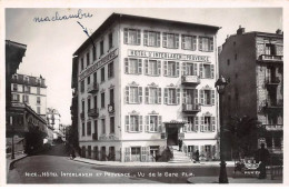 06 - NICE - SAN43128 - Hôtel Interlaken Et Provence - Vu De La Gare - Cafés, Hoteles, Restaurantes