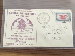 USA National Air Mail Week 1938 - Lettres & Documents