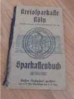 Altes Sparbuch Köln , 1937 - 1947 , Maria Wehrmann Geb. Keldenich In Köln Lindenthal , Sparkasse , Bank !! - Documents Historiques