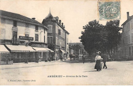 01 - AMBERIEU - SAN32808 - Avenue De La Gare - Non Classés